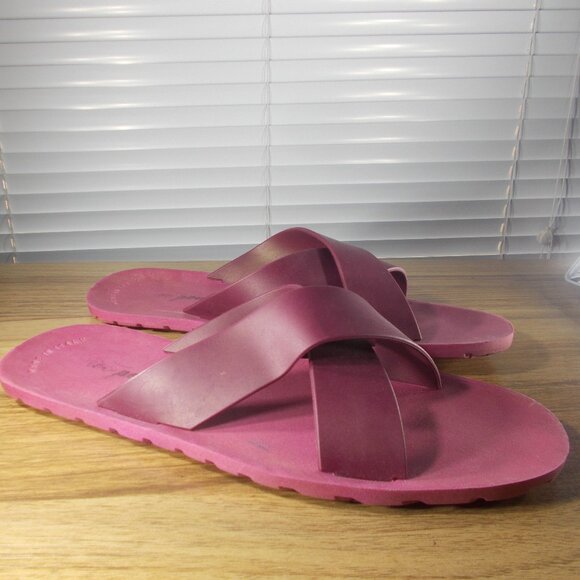 Free People Slip On Crisscross Rubber Sandals Women's US 10-11 EUR 41-42 - Picture 2 of 6